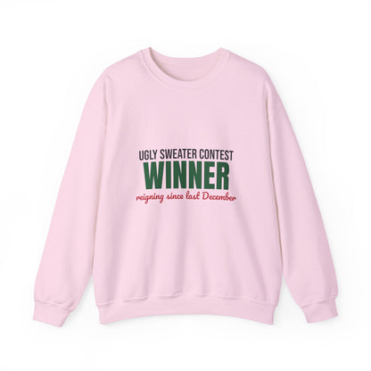 Ugly Sweater Contest Winner Sweatshirt, Ugly Sweater Contest Winner Crewneck Sweatshirt