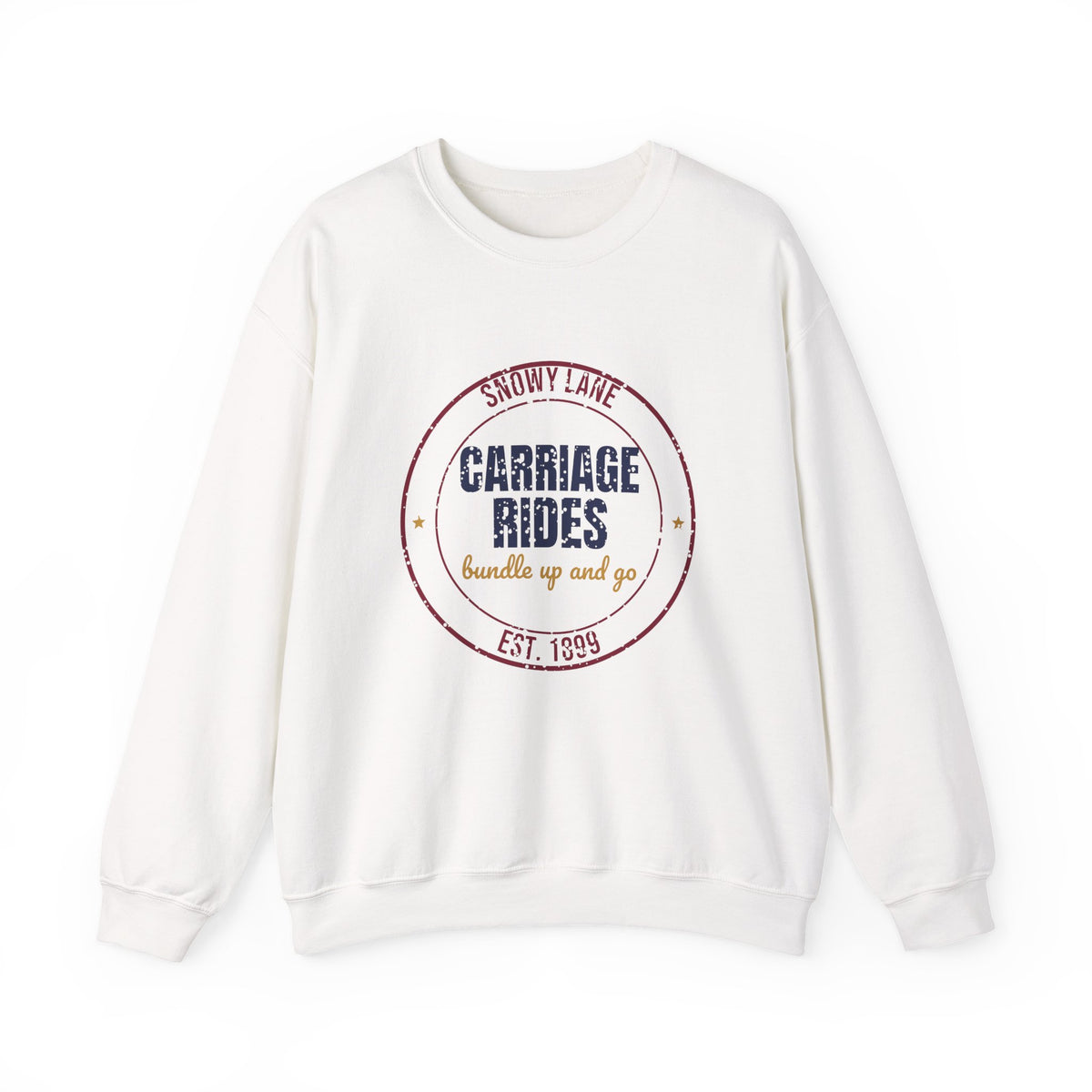 Snowy Lane Carriage Rides Est. 1899 Sweatshirt, Vintage Winter Crewneck Sweatshirt