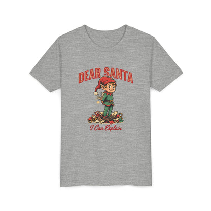 Dear Santa I Can Explain Kids Shirt, Funny Christmas Youth Tee