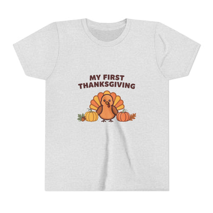 My First Thanksgiving Kids Shirt, Kids Thanksgiving Shirt, Youth Tee