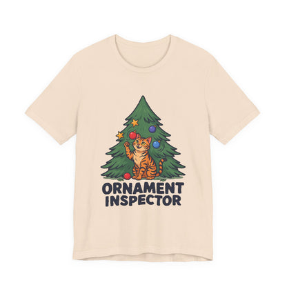 Ornament Inspector Christmas Cat Shirt, Ornament Inspector Christmas Cat T-Shirt
