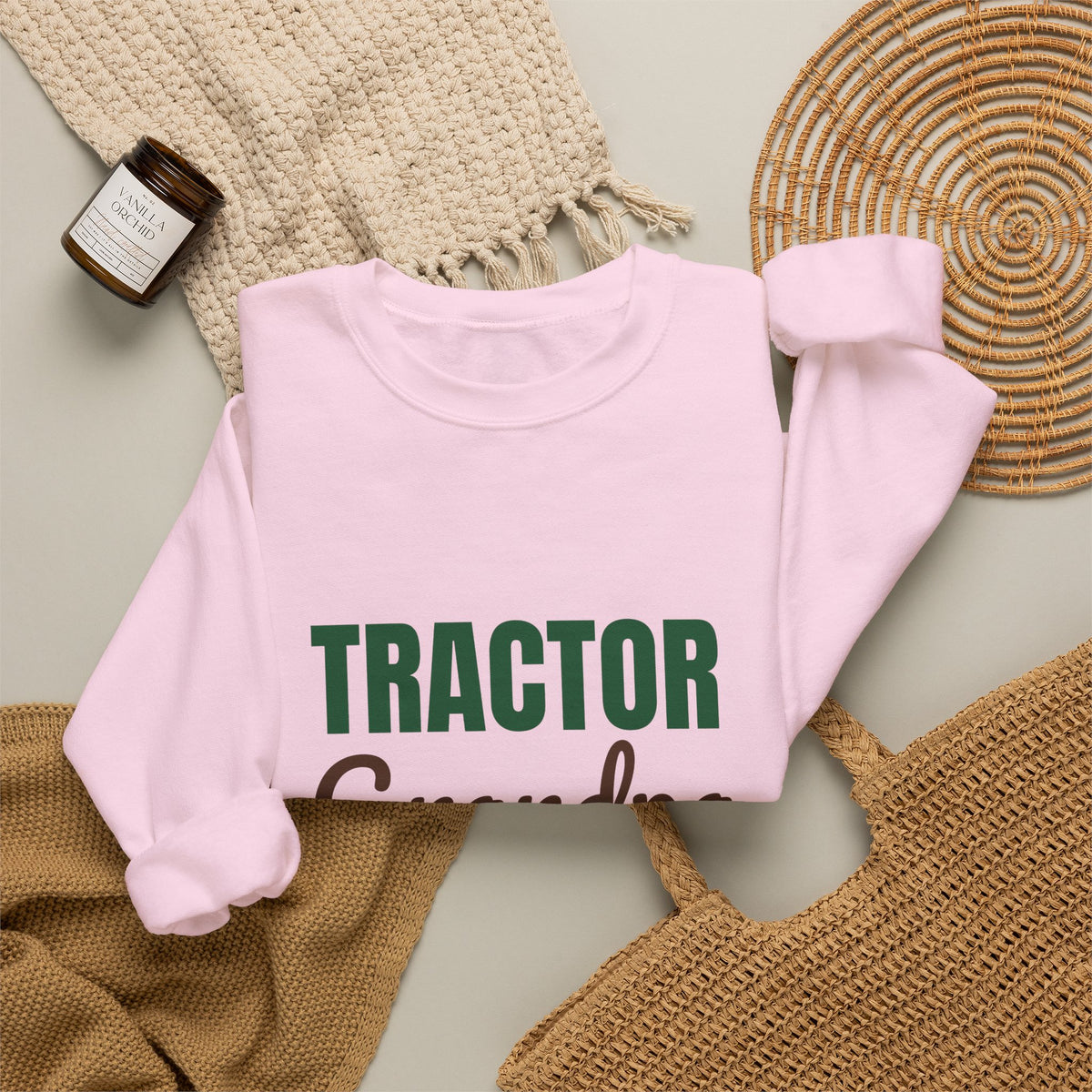 Tractor Grandpa Plowing Through Retirement Sweatshirt, Tractor Grandpa Crewneck