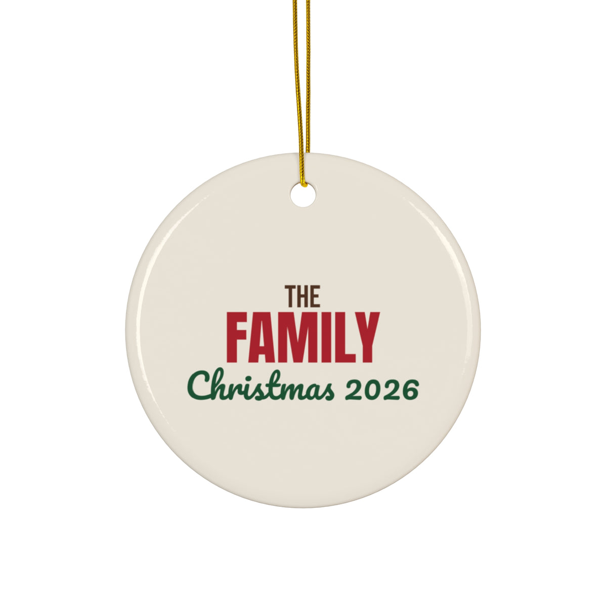 The Family Christmas Ornament 2026, Family Keepsake Ornament, Christmas Gift