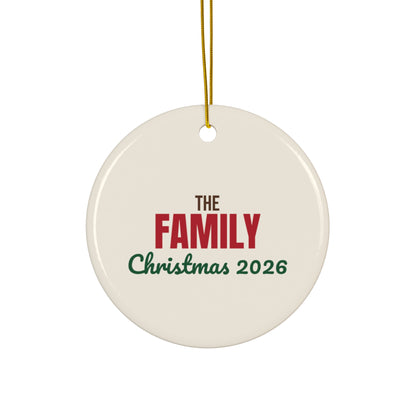 The Family Christmas Ornament 2026, Family Keepsake Ornament, Christmas Gift