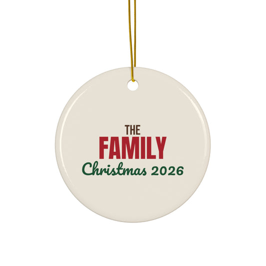 The Family Christmas Ornament 2026, Family Keepsake Ornament, Christmas Gift