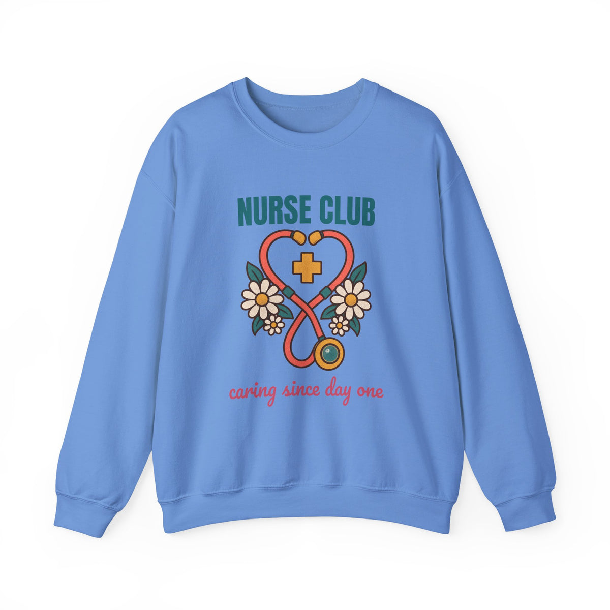 Nurse Club Caring Since Day One Sweatshirt, Vintage Nurse Club Crewneck