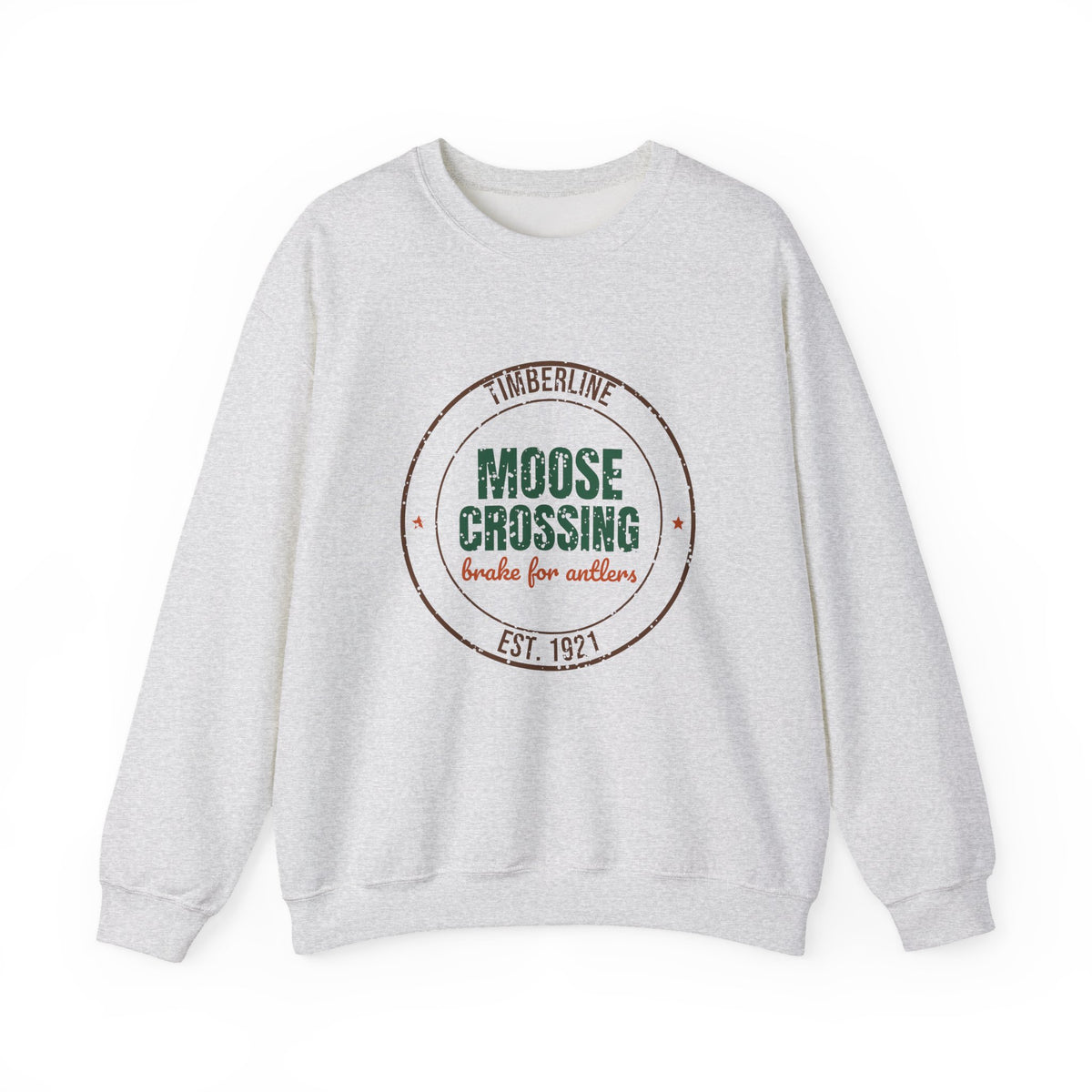 Timberline Moose Crossing Est. 1921 Sweatshirt, Vintage Moose Crewneck Sweatshirt