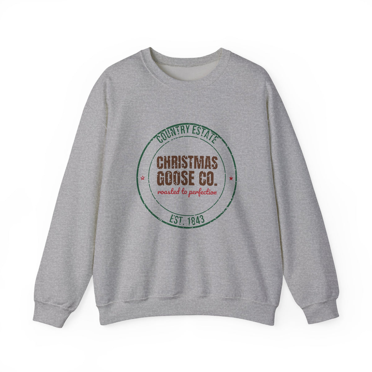 Country Estate Christmas Goose Co. Est. 1843 Sweatshirt, Vintage Christmas Crewneck Sweatshirt