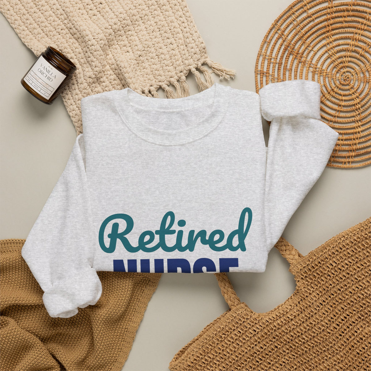Retired Nurse My Last Shift Is Done Sweatshirt, Nurse Retirement Crewneck