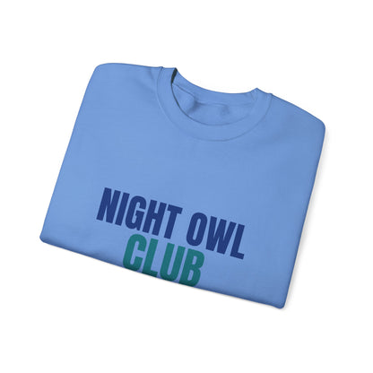 Night Owl Club Awake Past Midnight Sweatshirt, Night Owl Club Crewneck Sweatshirt