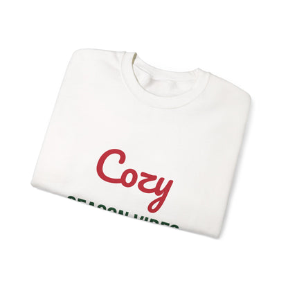Cozy Season Vibes Sweatshirt, Winter Crewneck, Cozy Holiday Sweater