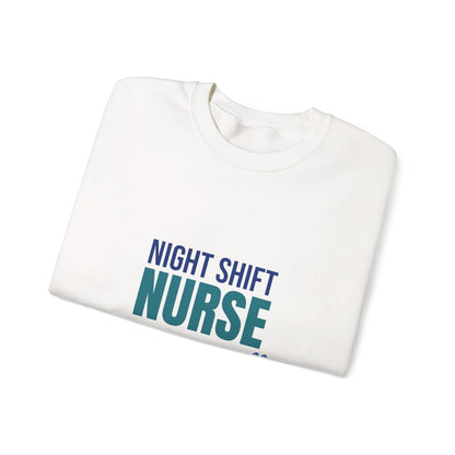 Night Shift Nurse Running on Coffee Sweatshirt, Nurse Crewneck, Nurse Gift