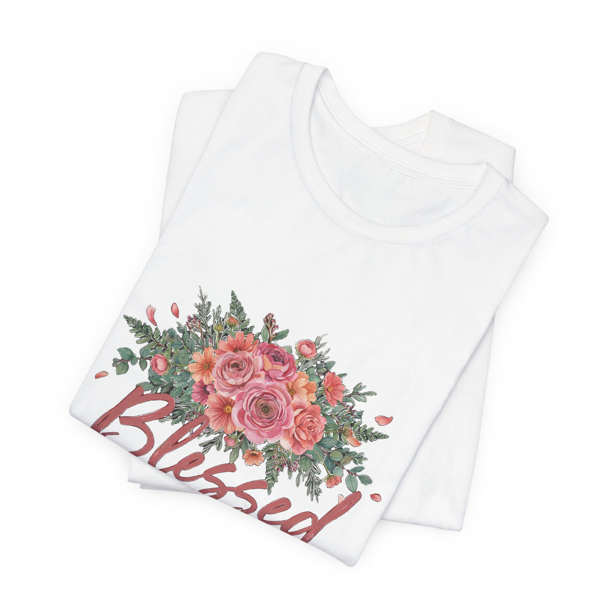 Blessed Mama Shirt, Floral Mom T-Shirt, Gift for Mom Tee