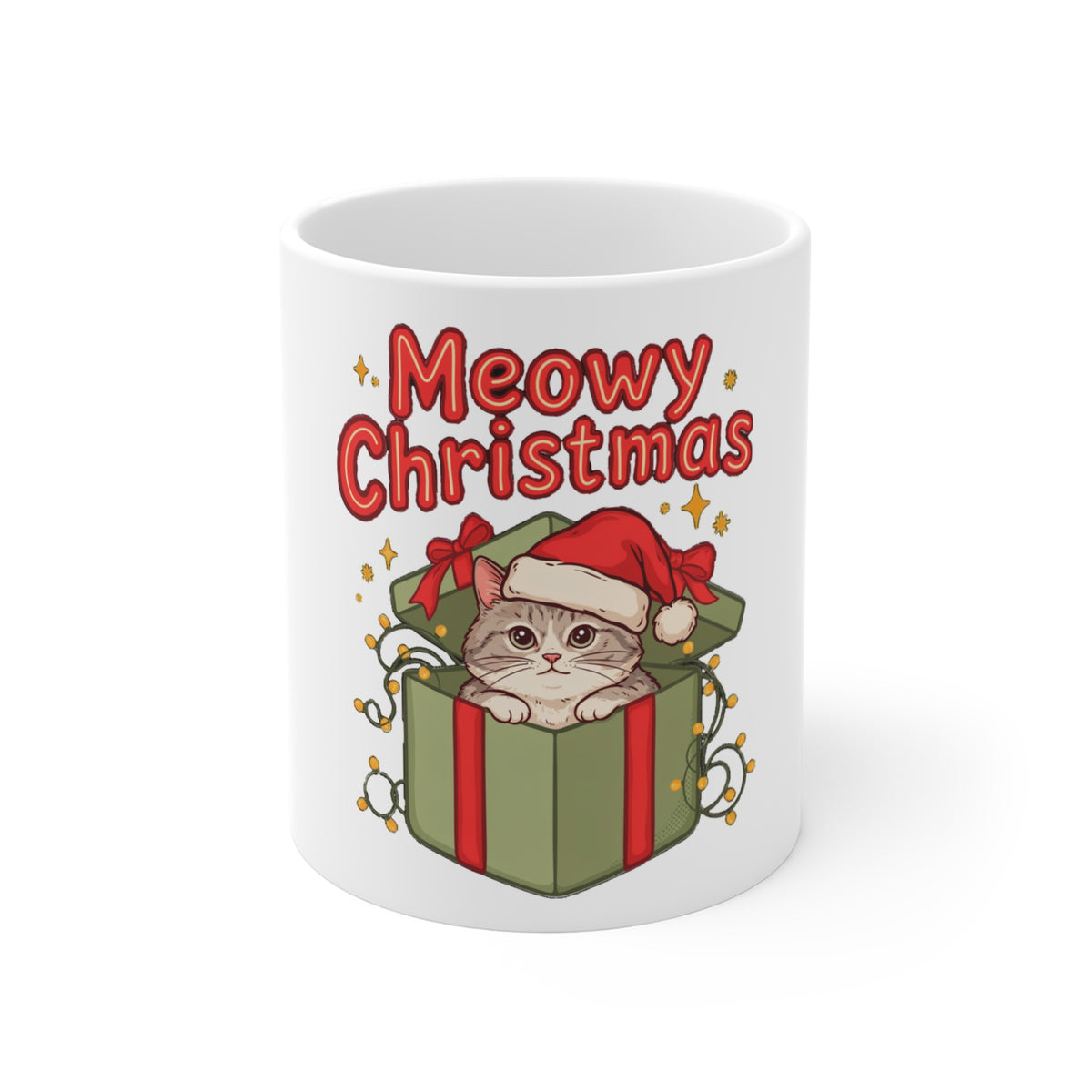 Meowy Christmas Mug