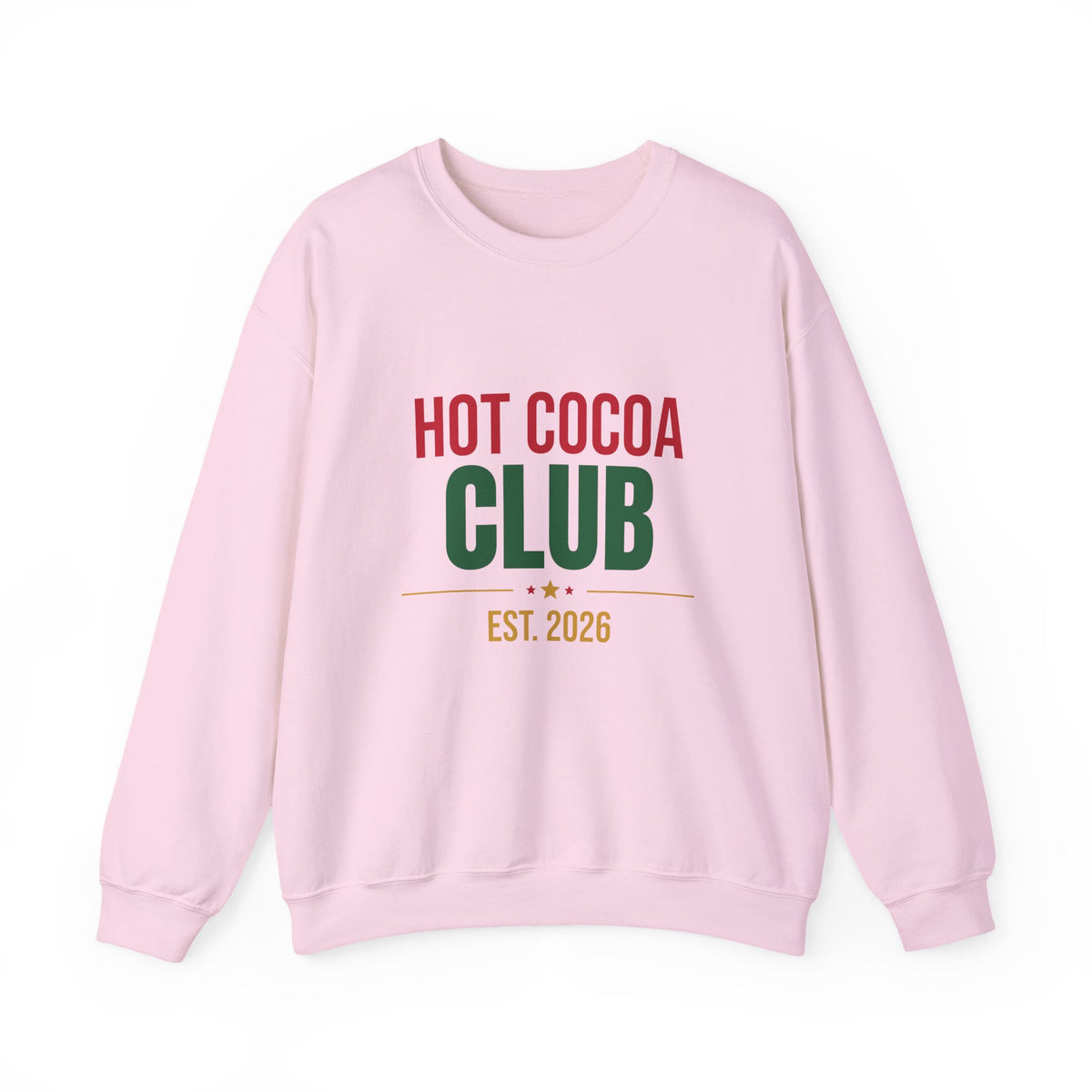Hot Cocoa Club Sweatshirt, Winter Crewneck, Cozy Holiday Sweater