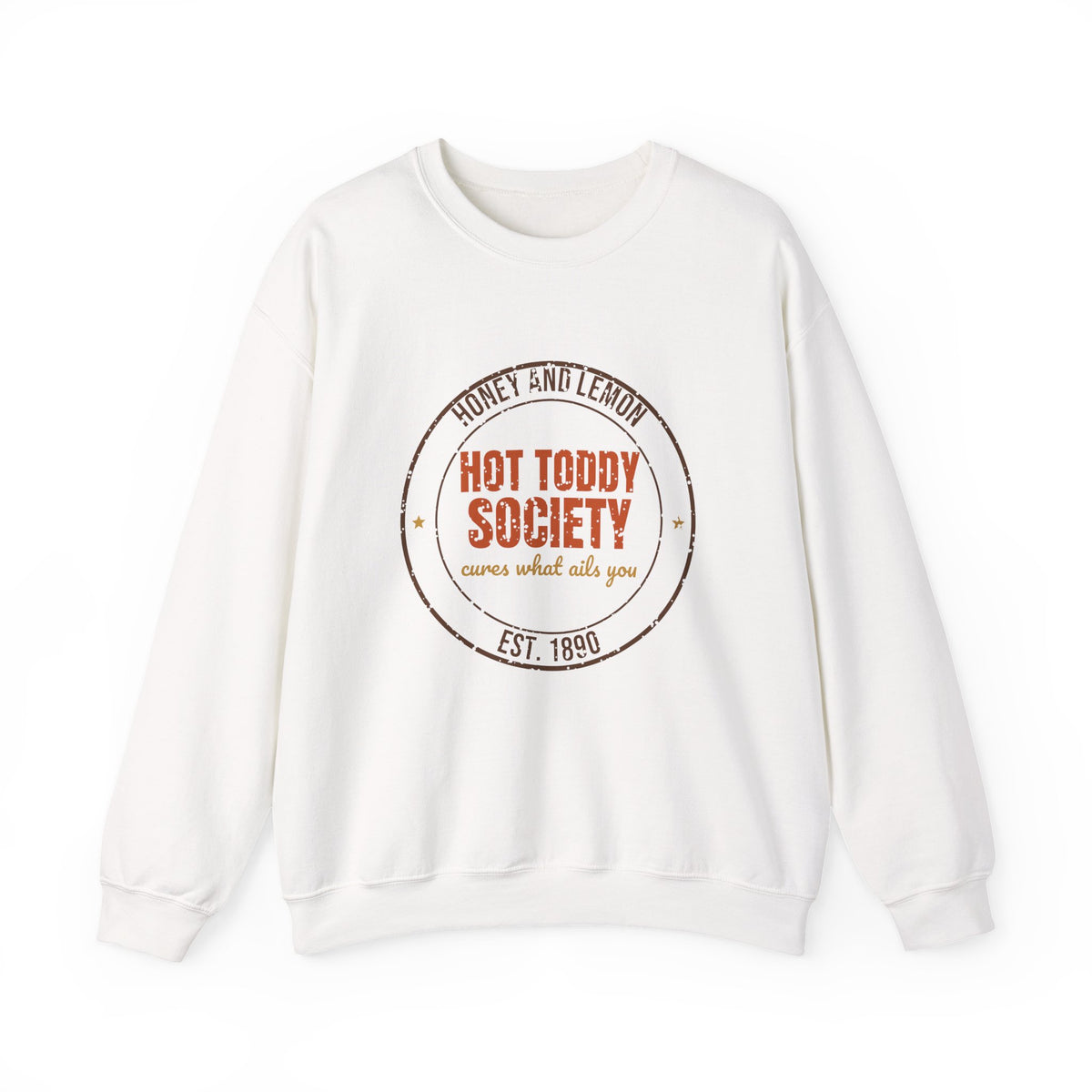 Honey and Lemon Hot Toddy Society Est. 1890 Sweatshirt, Vintage Winter Crewneck Sweatshirt