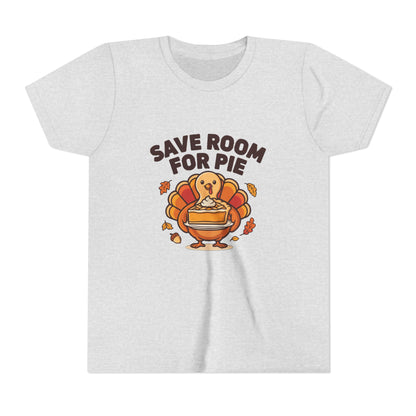 Save Room for Pie Thanksgiving Turkey Kids Shirt, Kids Save Room for Pie Thanksgiving Tee