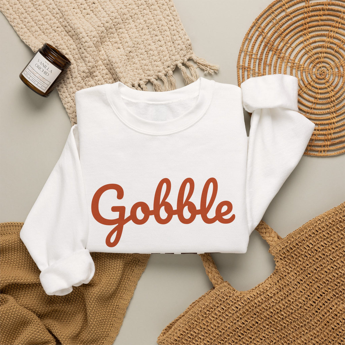 Gobble Squad Sweatshirt, Matching Family Thanksgiving Crewneck