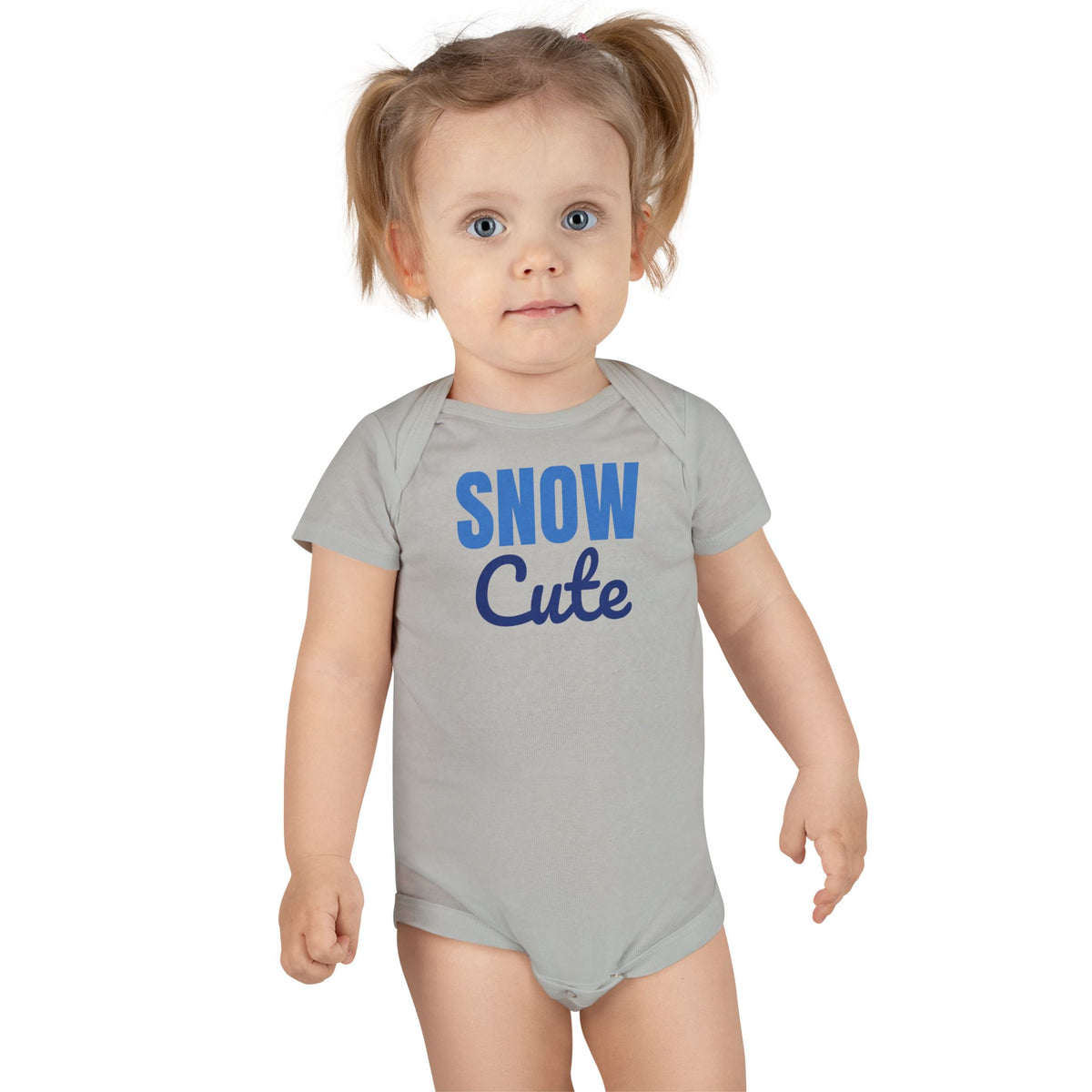 Snow Cute Winter Baby Bodysuit, Christmas Baby Onesie