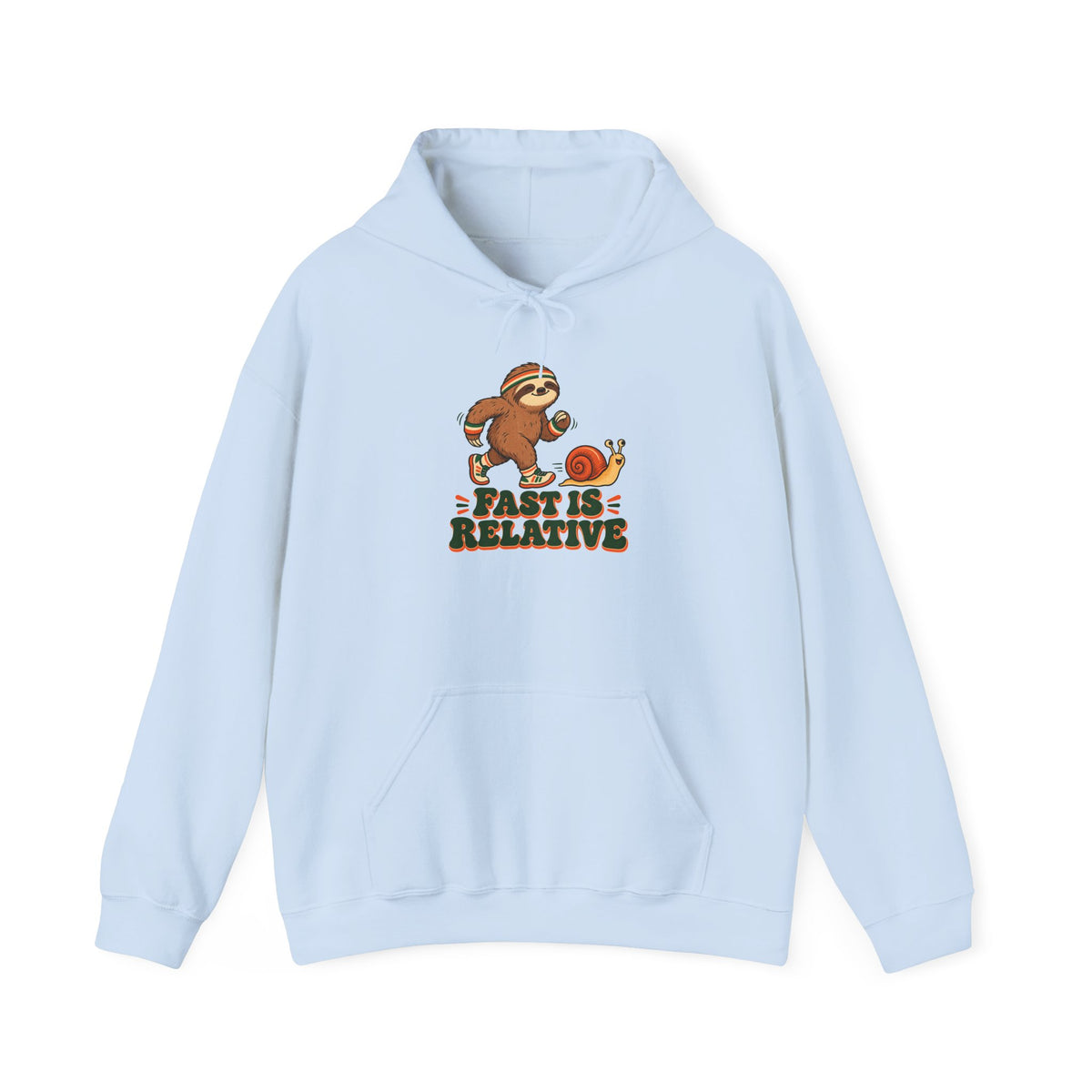 Fast Is Relative Running Sloth Hoodie, Funny Sloth Running Hoodie