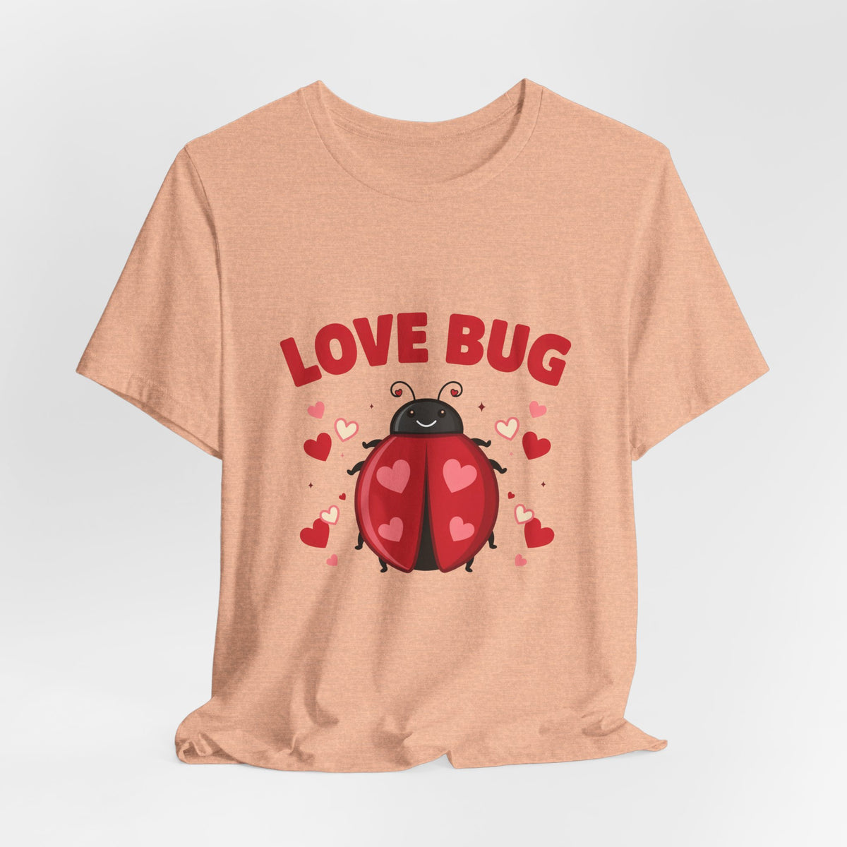 Love Bug Valentine Ladybug Shirt, Ladybug Valentine T-Shirt, Valentines Day Tee