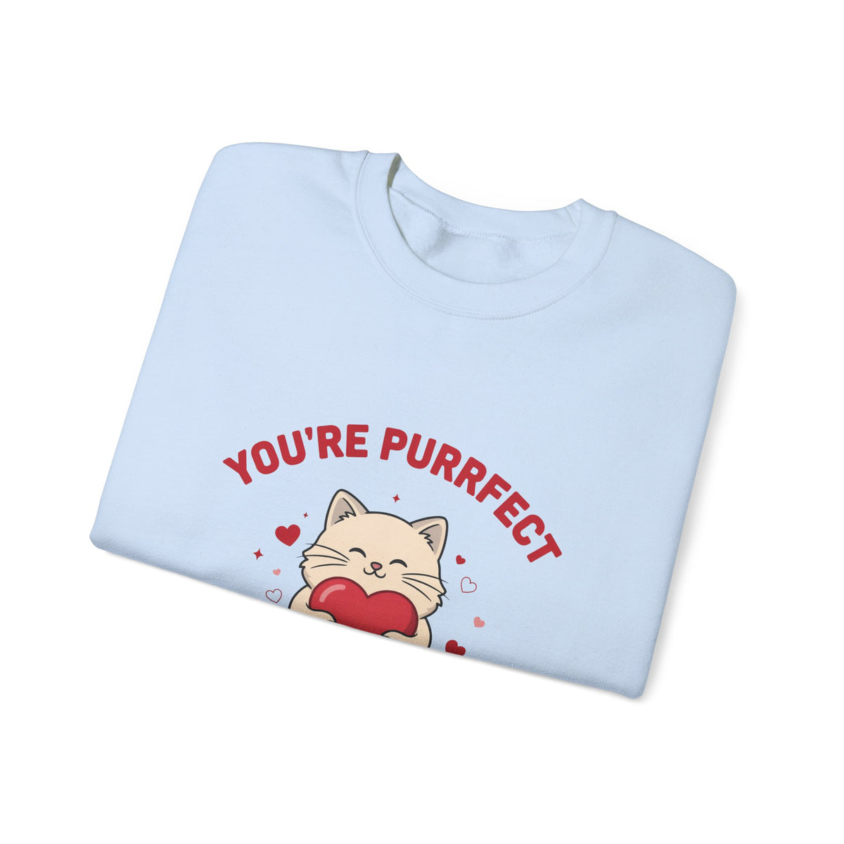 You're Purrfect Valentine Cat Sweatshirt, Cat Valentine Crewneck