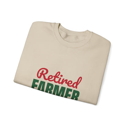 Retired Farmer Still Up at Dawn Sweatshirt, Farmer Retirement Crewneck Sweatshirt