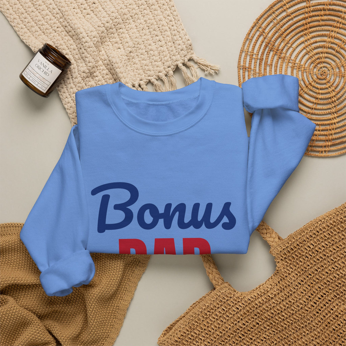 Bonus Dad Loved by Choice Sweatshirt, Bonus Dad Crewneck
