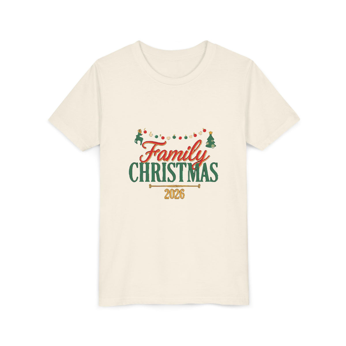 Family Christmas 2026 Kids Shirt, Matching Family Christmas Youth T-Shirt