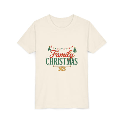 Family Christmas 2026 Kids Shirt, Matching Family Christmas Youth T-Shirt