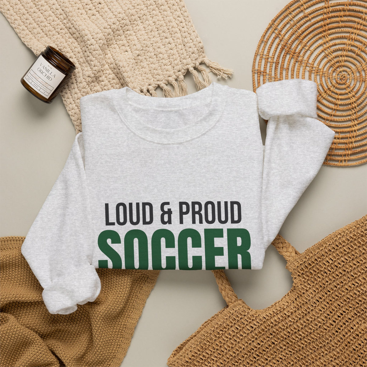 Loud and Proud Soccer Mom Sweatshirt, Soccer Mom Crewneck