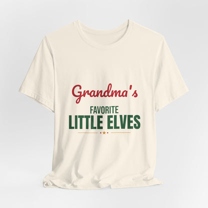 Grandma's Favorite Little Elves Shirt, Grandma Christmas T-Shirt, Nana Holiday Tee