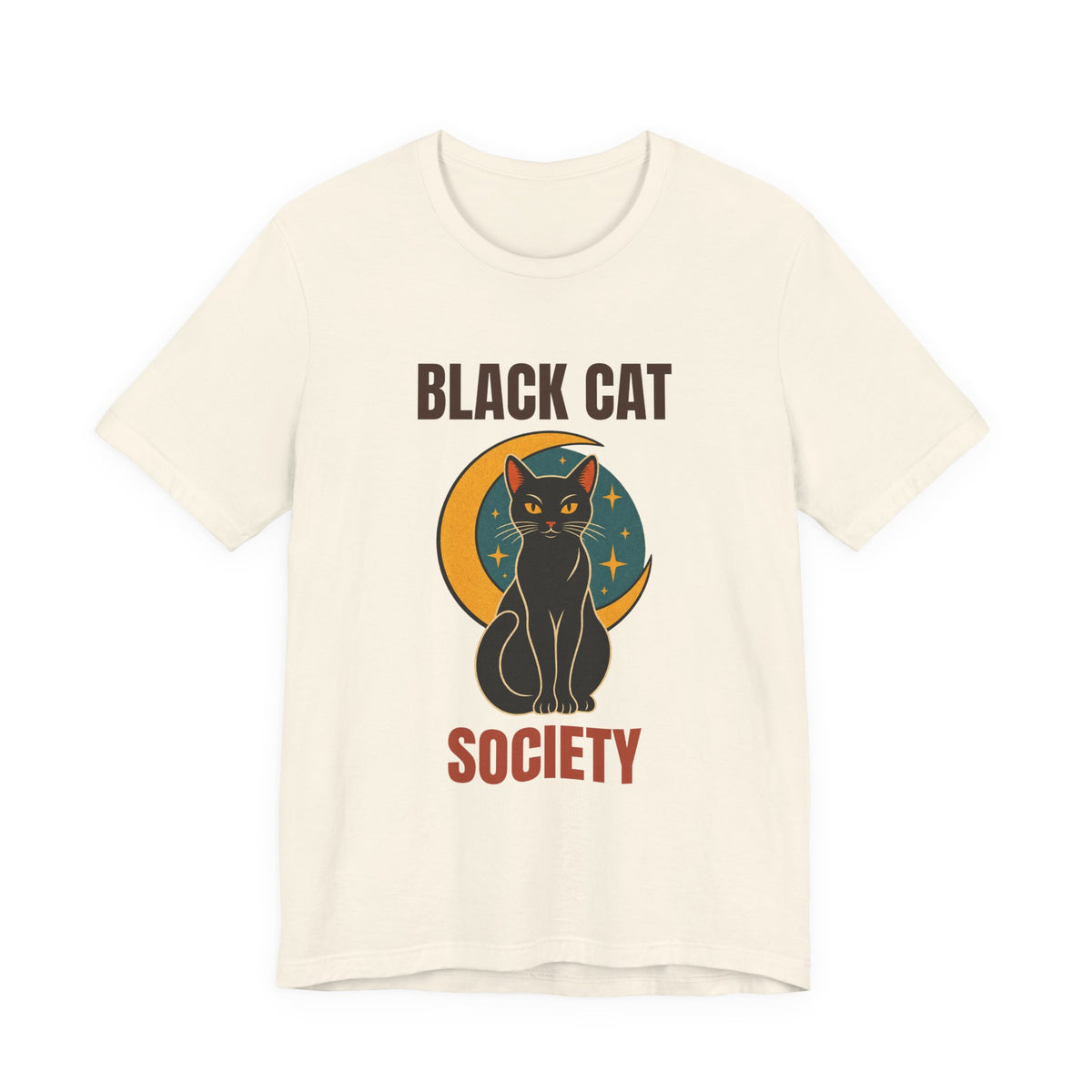 Black Cat Society Vintage Moon Shirt, Retro Black Cat Society T-Shirt, Vintage Black Cat Society Gift