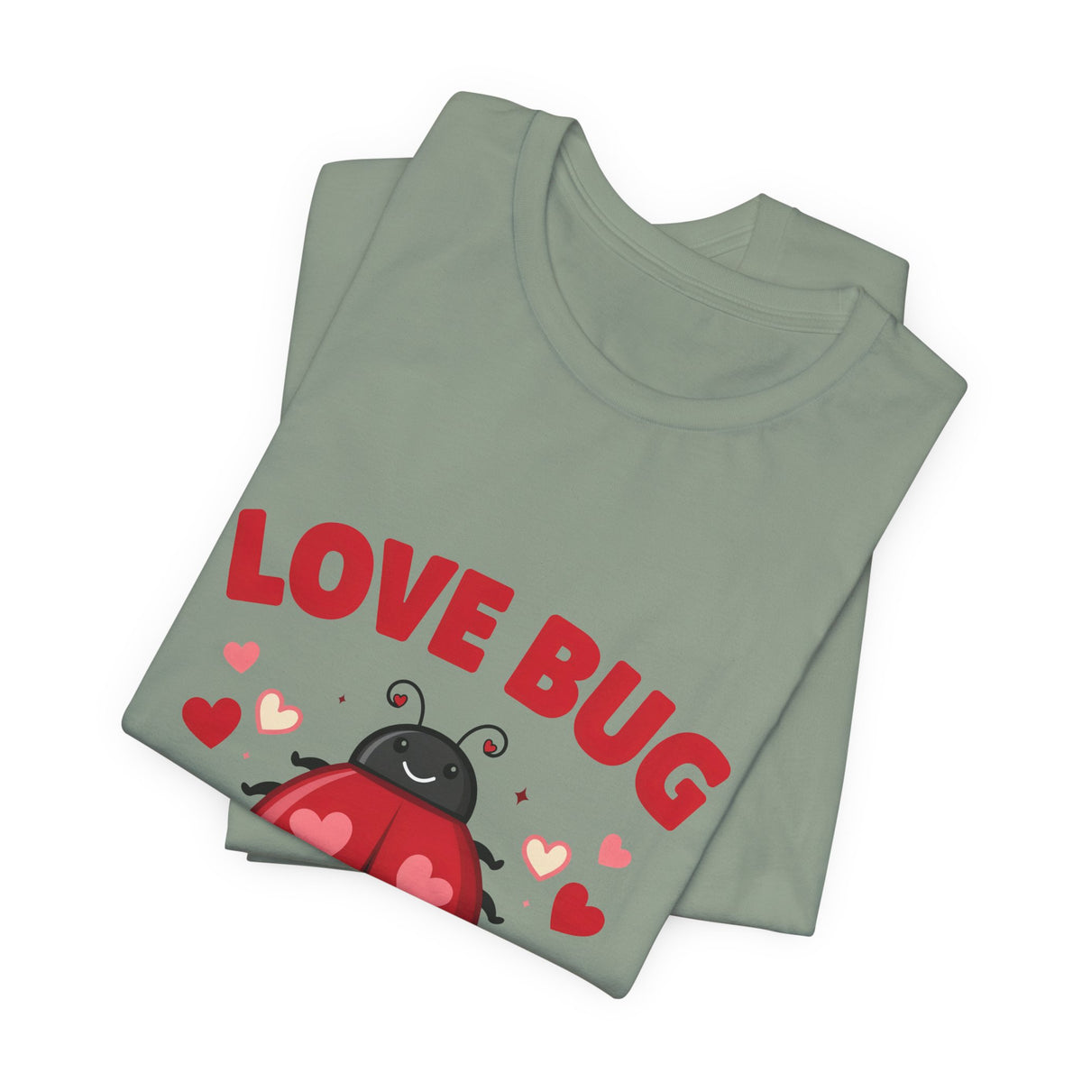 Love Bug Valentine Ladybug Shirt, Ladybug Valentine T-Shirt, Valentines Day Tee