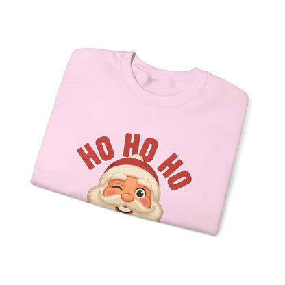 Ho Ho Ho Vintage Santa Sweatshirt, Retro Santa Christmas Crewneck, Classic Holiday Sweater