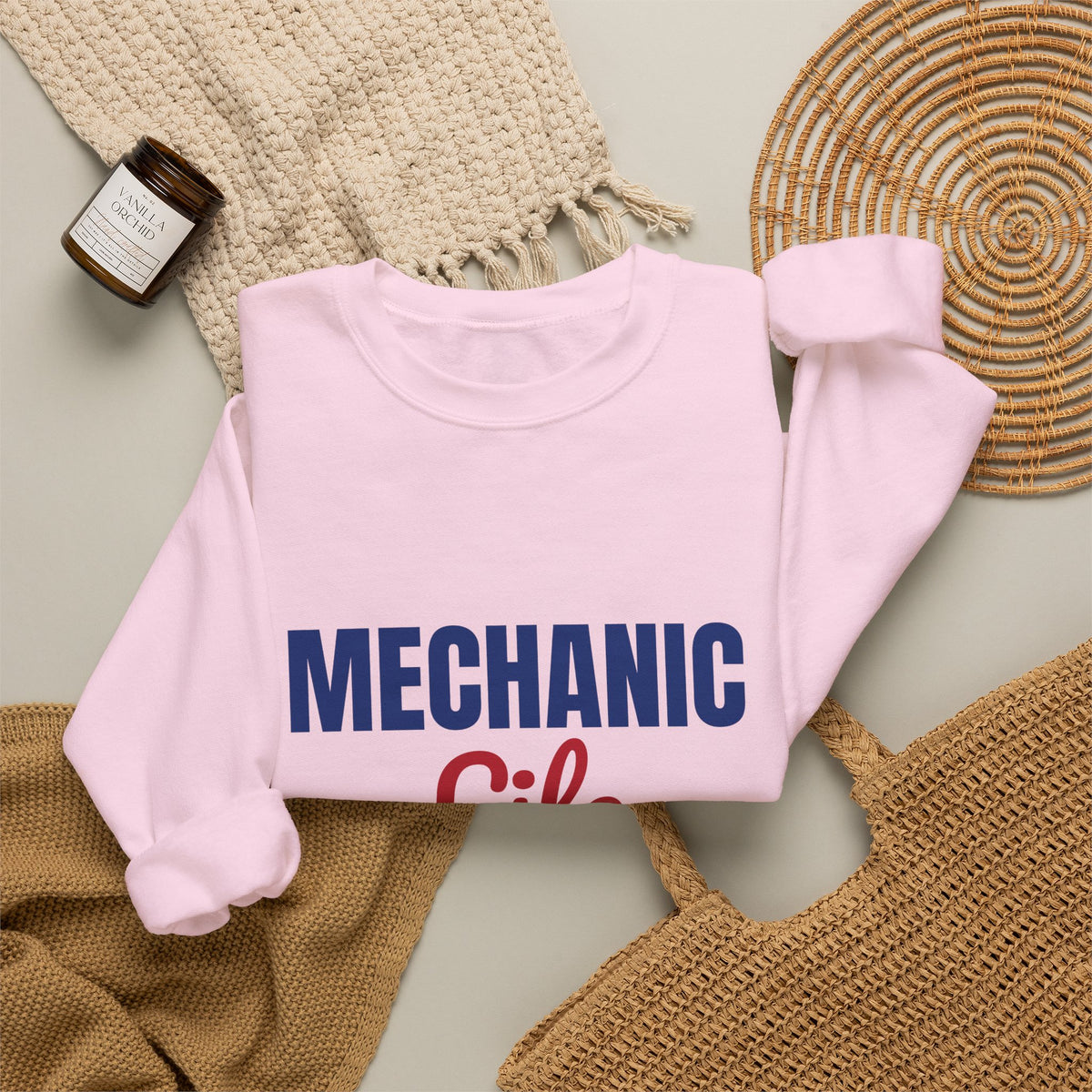 Mechanic Life Grease Coffee Repeat Sweatshirt, Mechanic Crewneck