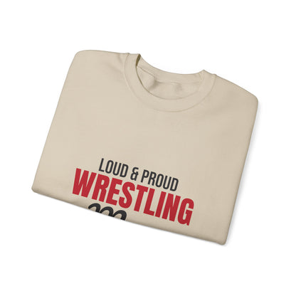 Loud and Proud Wrestling Mom Sweatshirt, Wrestling Mom Crewneck