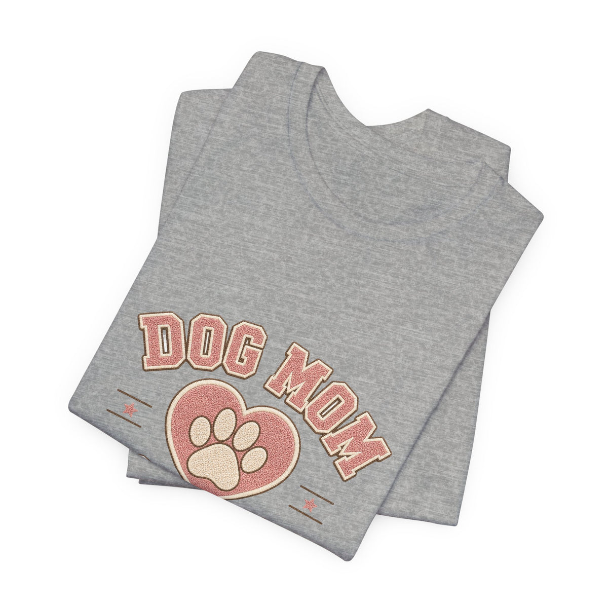 Dog Mom Club Shirt, Varsity Dog Mom T-Shirt, Paw Print Gift for Dog Lovers