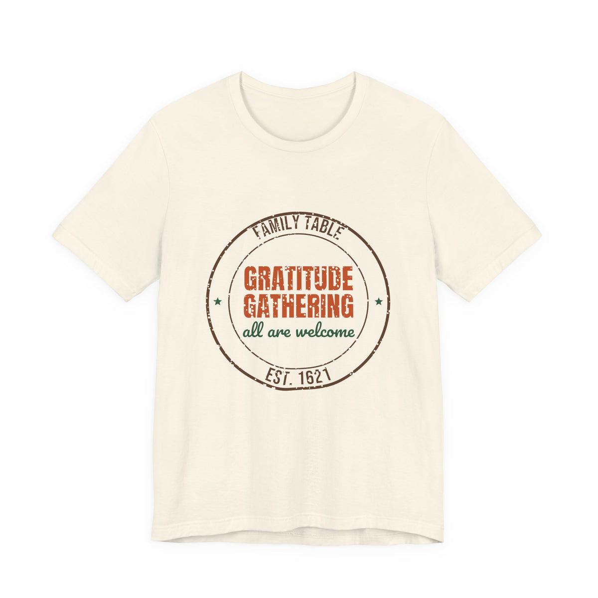 Family Table Gratitude Gathering Est. 1621 Shirt, Vintage Thanksgiving T-Shirt, Vintage Thanksgiving Gift