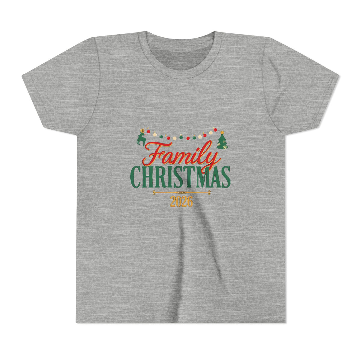 Family Christmas 2026 Kids Shirt, Matching Family Christmas Youth T-Shirt