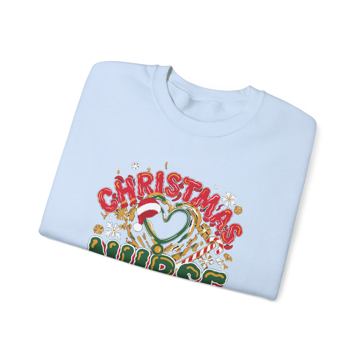 Christmas Nurse Crew Sweatshirt, Retro Nurse Christmas Crewneck, Holiday Nurse Sweater