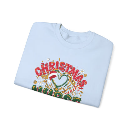 Christmas Nurse Crew Sweatshirt, Retro Nurse Christmas Crewneck, Holiday Nurse Sweater