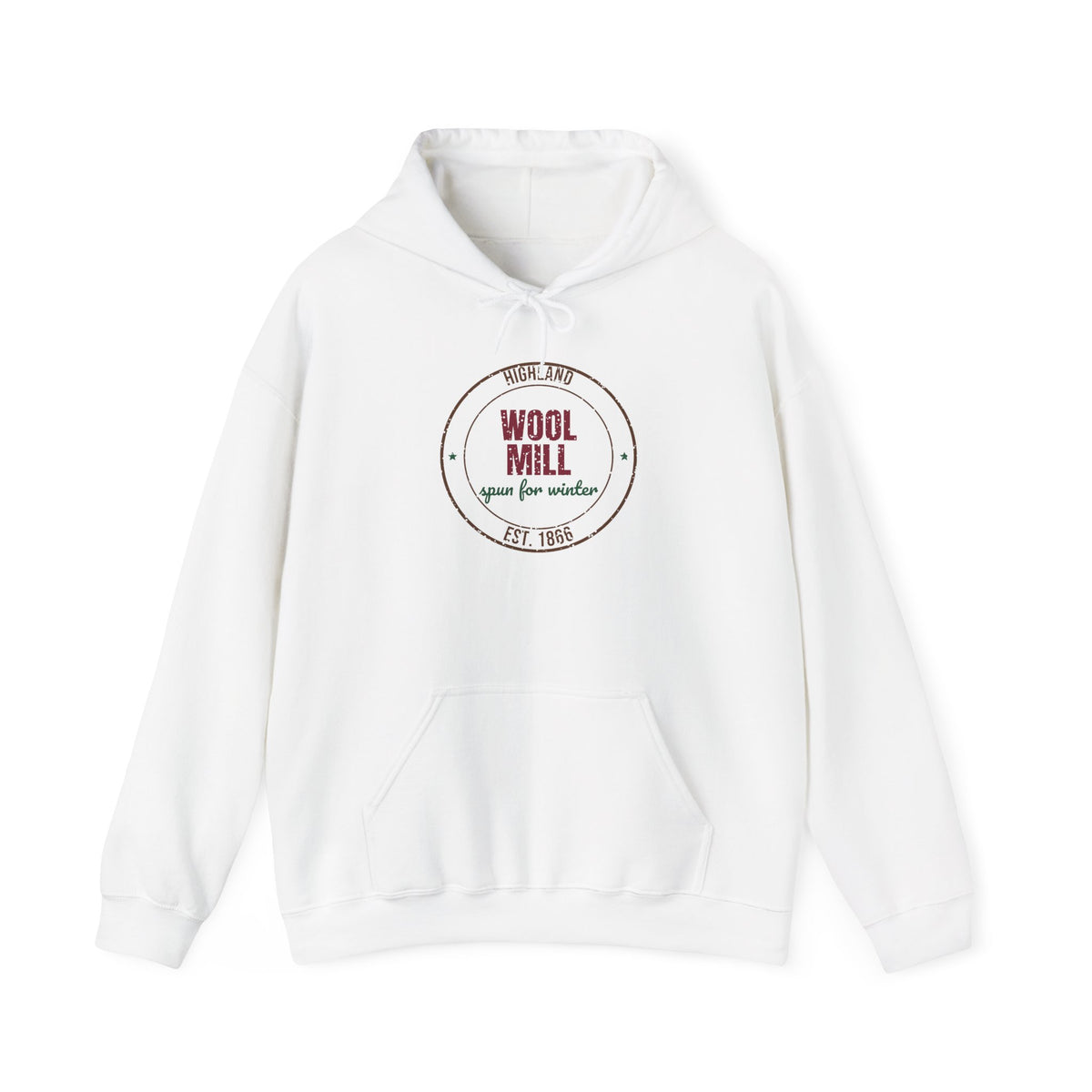 Highland Wool Mill Est. 1866 Hoodie, Vintage Winter Hoodie