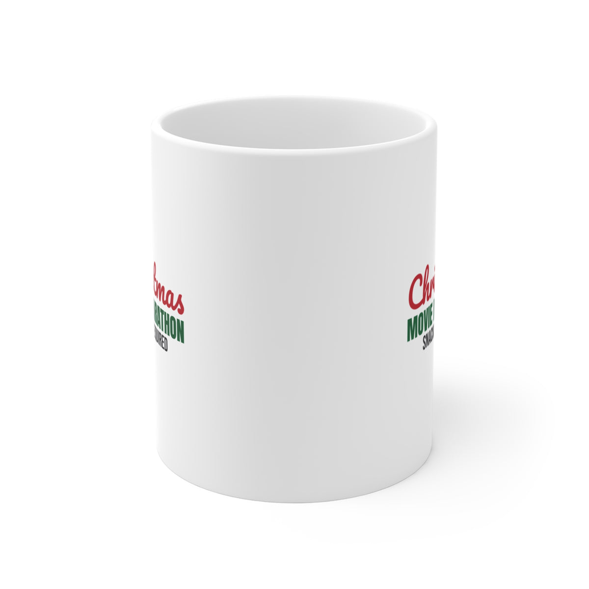 Christmas Movie Marathon Snacks Required Mug, Christmas Movie Marathon Mug 11oz
