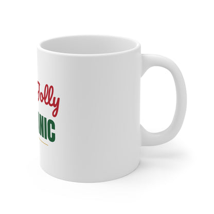 Holly Jolly Mechanic Mug, Mechanic Christmas Coffee Mug 11oz