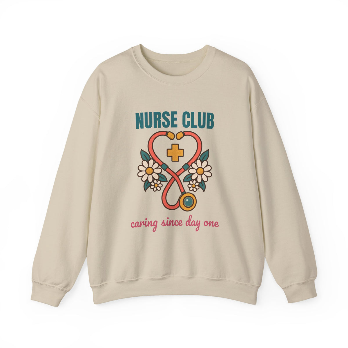 Nurse Club Caring Since Day One Sweatshirt, Vintage Nurse Club Crewneck