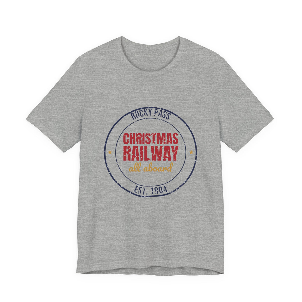 Rocky Pass Christmas Railway All Aboard Est. 1904 Shirt, Vintage Christmas T-Shirt, Vintage Christmas Gift