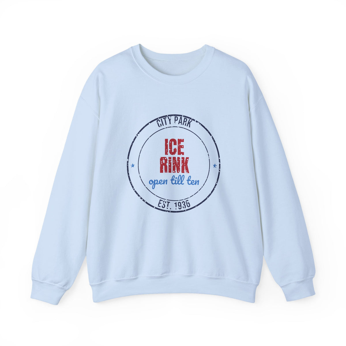 City Park Ice Rink Open Till Ten Est. 1936 Sweatshirt, Vintage Winter Crewneck Sweatshirt