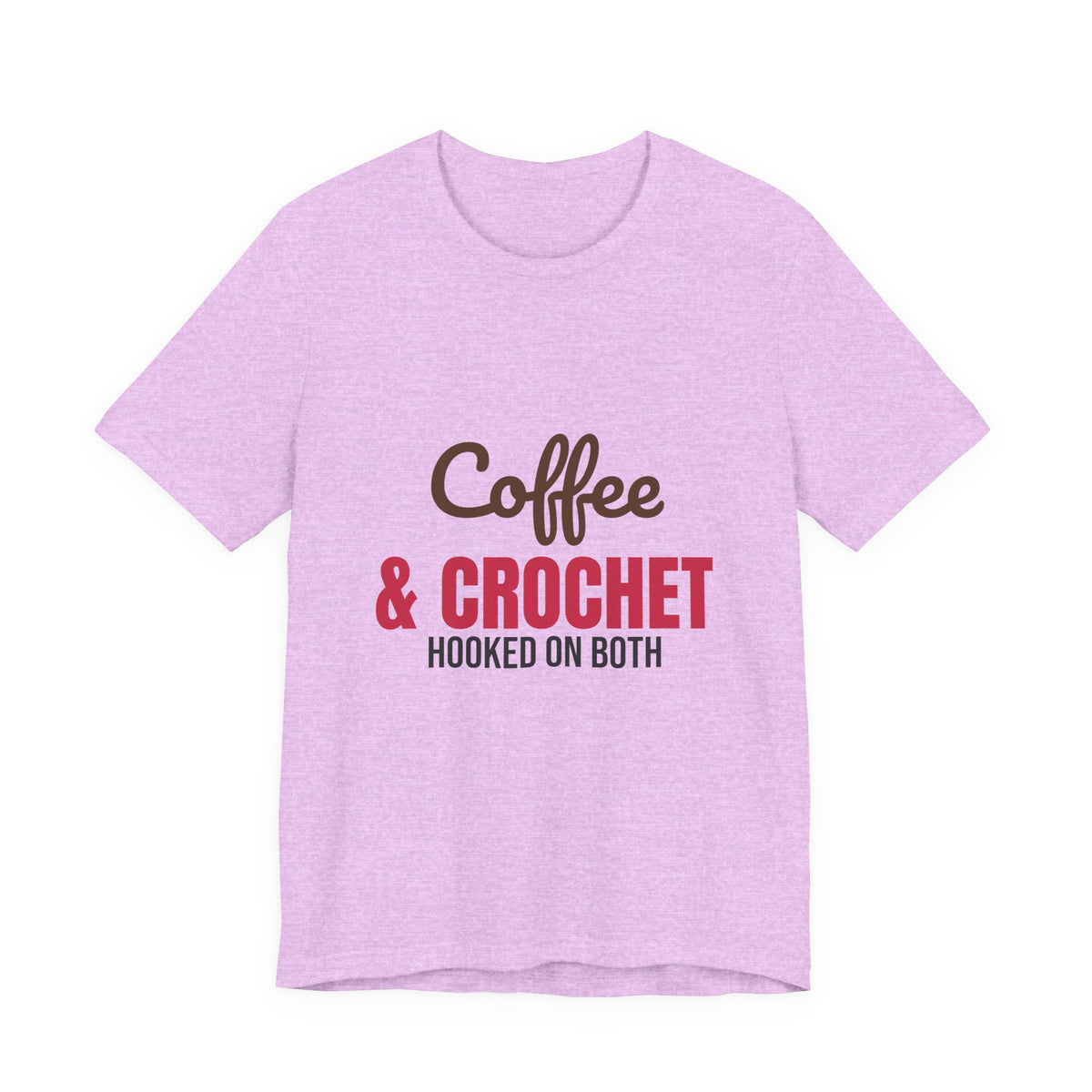 Coffee and Crochet Hooked on Both Shirt, Crochet T-Shirt, Crochet Lover Gift