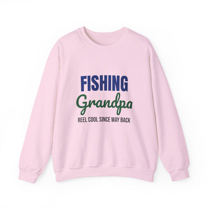 Fishing Grandpa Reel Cool Sweatshirt, Fishing Grandpa Crewneck